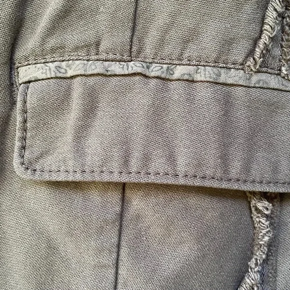 Anthropologie Hei Hei Delaine Women's Dark Olive Cotton Canvas Jacket Size 6 - Picture 7 of 14